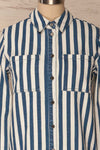 Bensafrim Blue Denim Striped Long Sleeved Shirt | La Petite Garçonne 2
