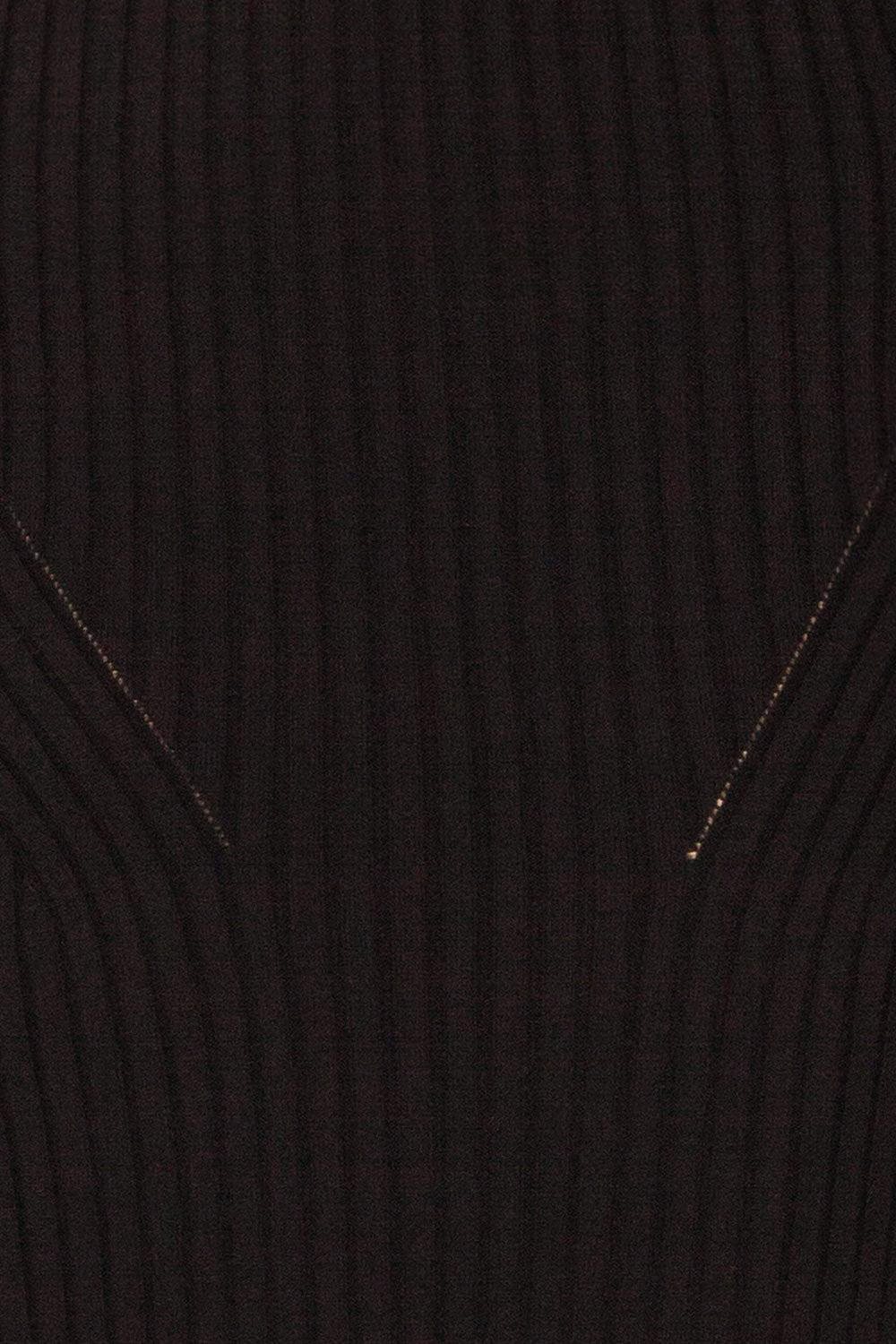 Beocin Black Ribbed Midi Dress | La petite garçonne  fabric