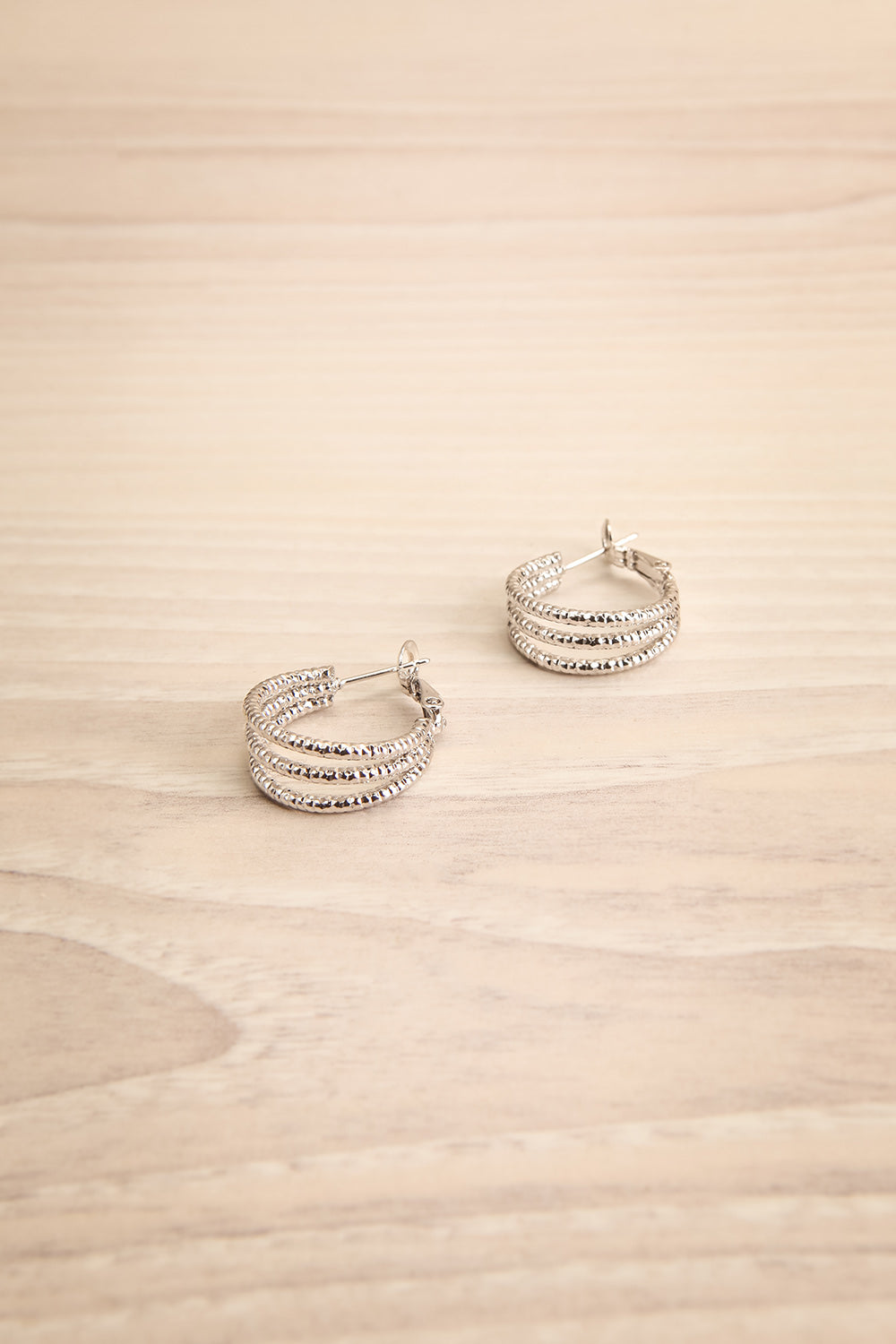 Berat Argent Silver Loop Pendants Earrings | La Petite Garçonne