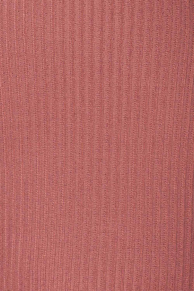 Bergame Pink Knitted Wrap Dress | La Petite Garçonne fabric