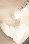 Besteiros White Dr. Martens Lace-Up Boots | La Petite Garçonne Chpt. 2