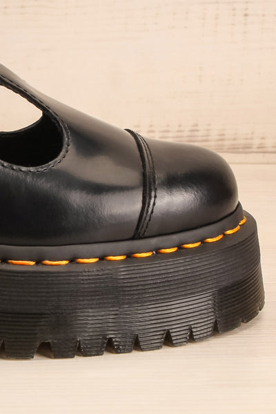 Bethan Smooth Leather Platform Mary Jane Shoes | La petite garçonne side close-up