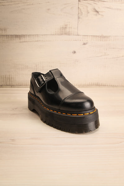 Bethan Smooth Leather Platform Mary Jane Shoes | La petite garçonne front view