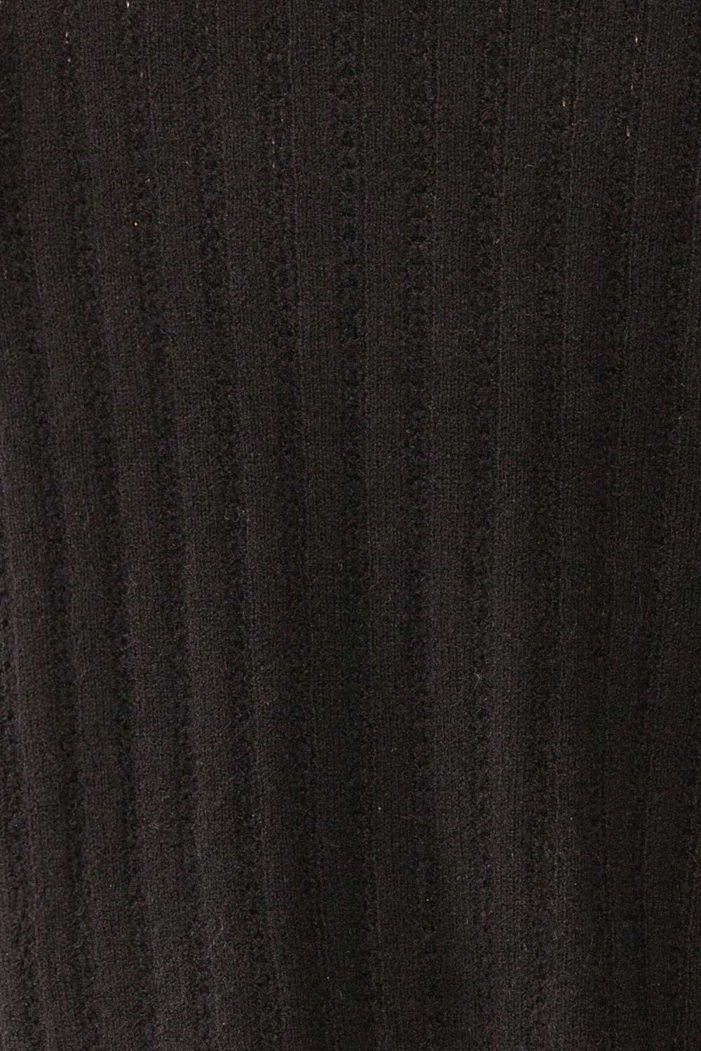 Bezie Black Knit Open-Front Cardigan | Boutique 1861 fabric 