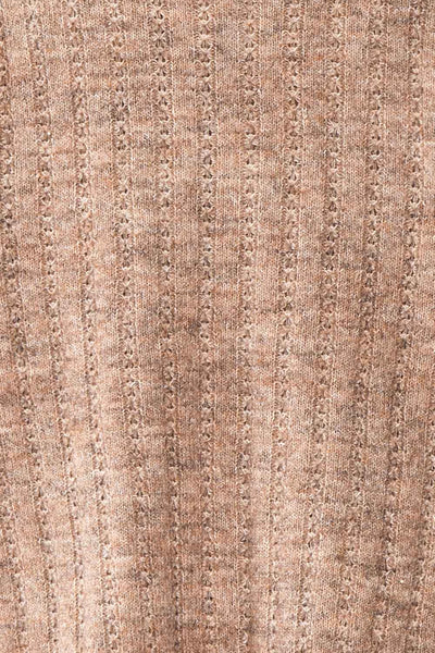 Bezie Taupe Knit Open-Front Cardigan | Boutique 1861 fabric