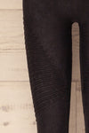 Biezun Black Dark Grey Ribbed Leggings | La Petite Garçonne