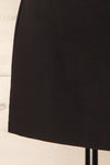 Bilbao Black Short Skirt w/ Slit | La petite garçonne  bottom