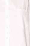 Blairr White Long Sleeve Button-Up Shirt | La petite garçonne details