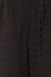 Boadilla Embroidered Black Chiffon Pants | La petite garçonne fabric