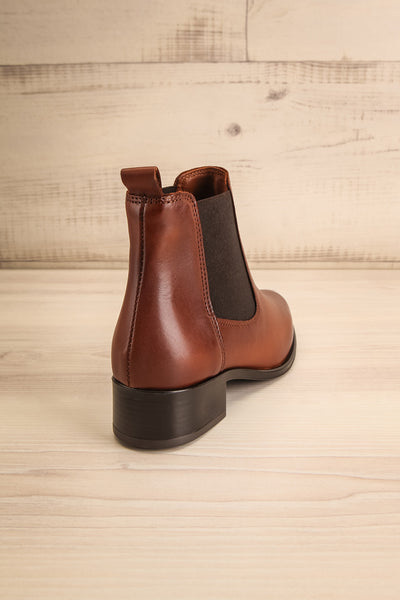 Bobby Brown Leather Heeled Ankle Boots | La Petite Garçonne back view