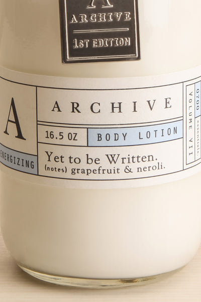 Yet to Be Written Body Lotion by Archive | Maison garçonne logo close-up