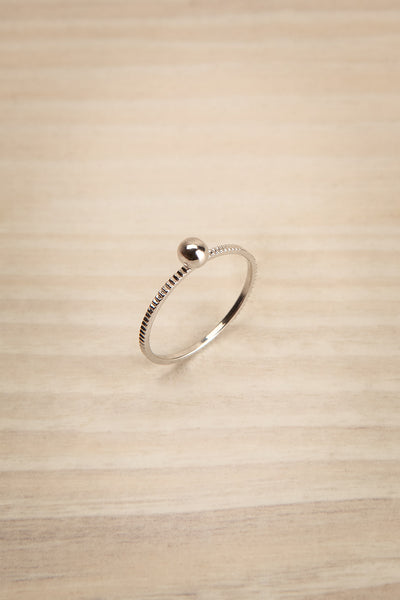 Bolga Argenté Fine Textured Silver Ring | La Petite Garçonne 1