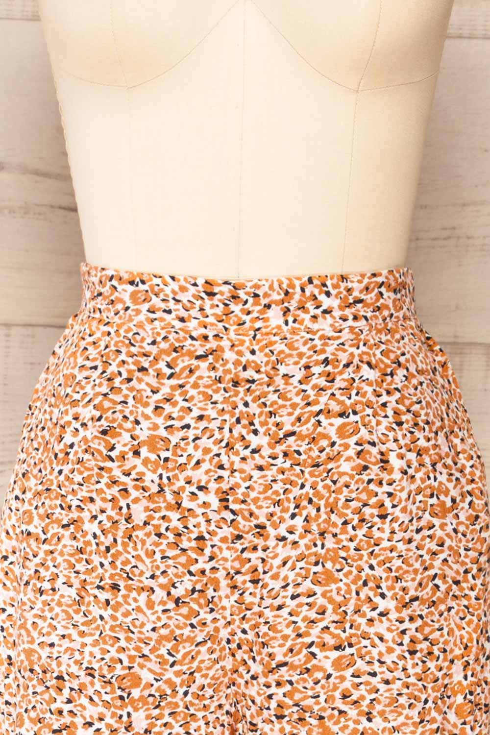 Bomel High Waisted Leopard Print Pants | La petite garçonne front close-up