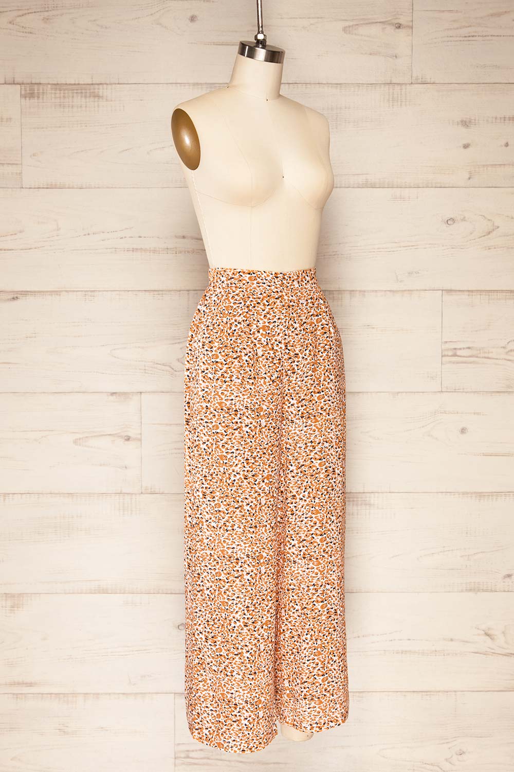 Bomel High Waisted Leopard Print Pants | La petite garçonne side view 