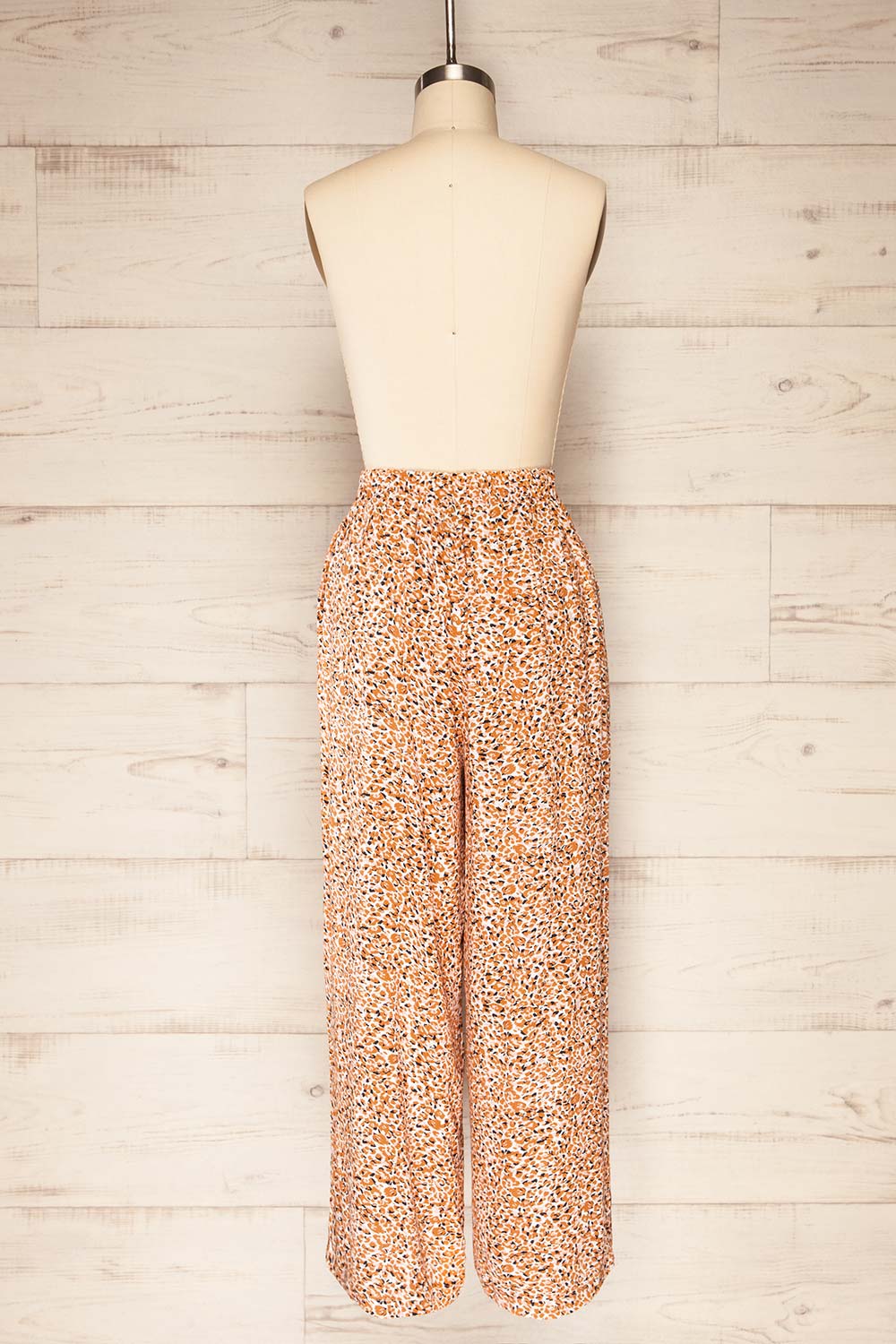 Bomel High Waisted Leopard Print Pants | La petite garçonne back view