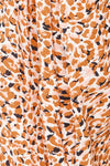 Bomil Leopard Print Crop Top w/ Puff Sleeve | La petite garçonne fabric