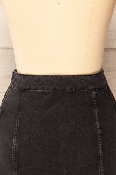 Bonagia Short Denim Skirt | La petite garçonne back view