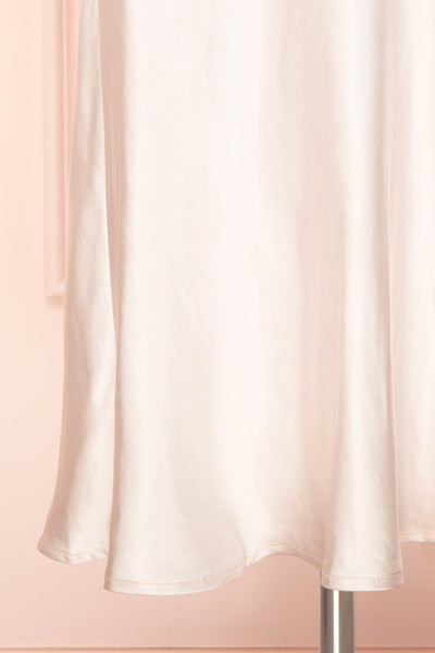 Bonnie Champagne Long Sleeve Silky Maxi Dress | Boutique 1861 bottom