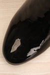 Boon Black Patent Matt & Nat Heel Ankle Boots flat close-up | La Petite Garçonne