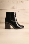 Boon Black Patent Matt & Nat Heel Ankle Boots side view | La Petite Garçonne