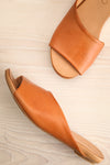 Botha Coffee Tan Slip-On Sandals | La petite garçonne