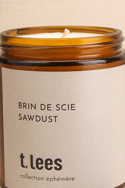 Sawdust Candle | La Petite Garçonne open close-up
