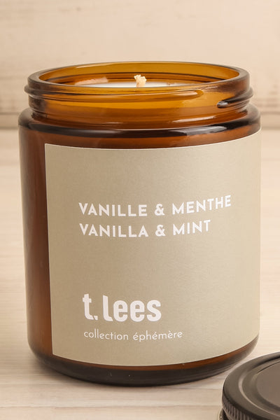 Vanilla & Mint Candle | Maison garçonne open close-up