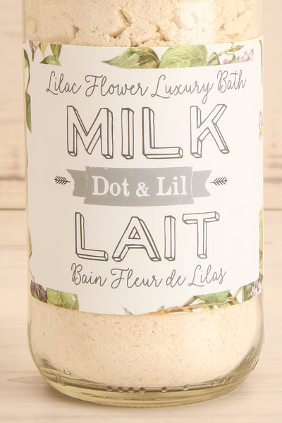 Bouteille Lait de Bain Lilas Milk Bath | La petite garçonne close-up