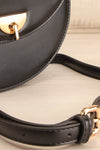 Braite Black Half-Moon Crossbody Bag | La petite garçonne side details