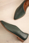 Brandia Basil Green Slip-On Shoes | La Petite Garçonne