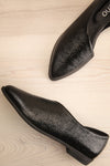 Brandia Glossy Black Slip-On Shoes | La Petite Garçonne