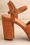 Braque Camel Platform Sandals | Talons | La Petite Garçonne side close-up