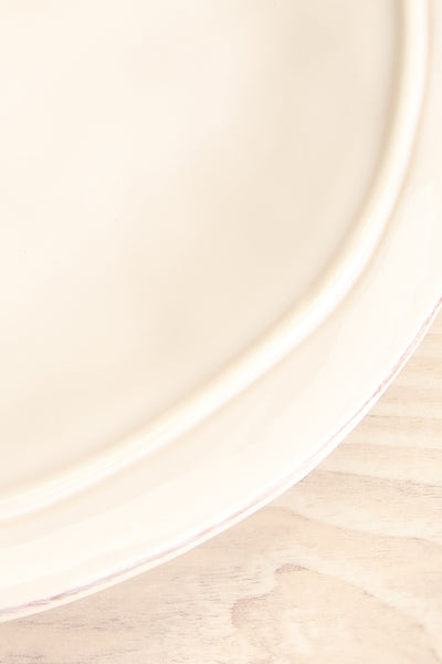 Bremen Rustic & Textured White Plate close-up | La Petite Garçonne Chpt. 2