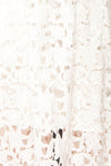 Brendais White Openwork Lace Midi Dress | Boutique 1861 fabric