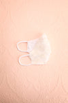 Bridal Face Mask 3D Flower White | Boudoir 1861 inside