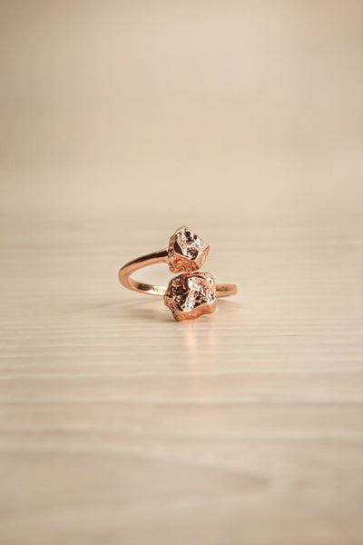 Brienna Rosé Rose Gold Uncut Stone Ring | La Petite Garçonne Chpt. 2 3