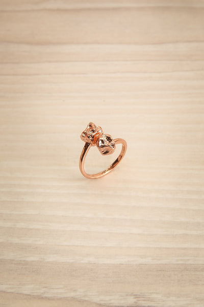 Brienna Rosé Rose Gold Uncut Stone Ring | La Petite Garçonne Chpt. 2 1