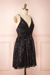 Brigitte Black Plus Size Party Dress | Robe | Boutique 1861 side view