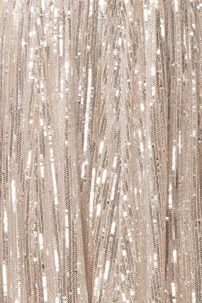 Brigitte Silver Plus Size Party Dress | Robe | Boutique 1861 fabric detail