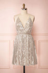 Brigitte Silver Plus Size Party Dress | Boutique 1861 plus