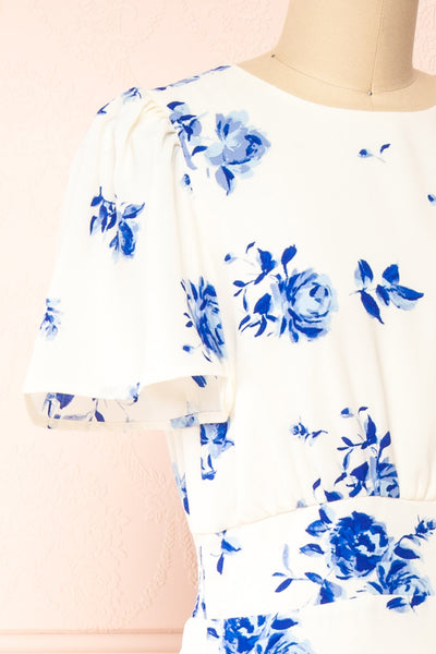 Brisany Midi Floral Dress | Boutique 1861 side close-up