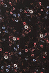 Briseida Black Floral Long Sleeve Dress | La petite garçonne fabric