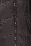 Brisson Black Hooded Puffer Coat w/ Front Pockets | La petite garçonne details