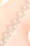 Britannica Silver Crystal Ribbon Belt w/ Pearls | Boudoir 1861 flat close-up