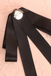 Brumalus Encre Black Ribbon Bow & Pearl Brooch | Boutique 1861 5