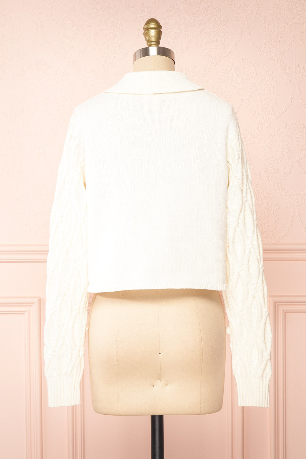 Brumblerio Vintage Collar Knit Cardigan | Boutique 1861 back view