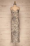 Brynja Leopard Print Slip Dress | Robe | La Petite Garçonne front view