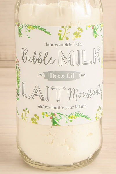 Honeysuckle Bubble Bath Milk | Maison garçonne bottom close-upHoneysuckle Bubble Bath Milk | Maison garçonne close-up