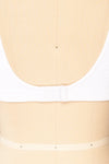 Budva White Stretchable Embossed Bralette | La petite garçonne detail