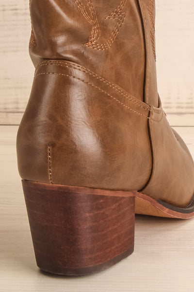 Buffalo Brown Cowboy Boots with Heels | La Petite Garçonne 9